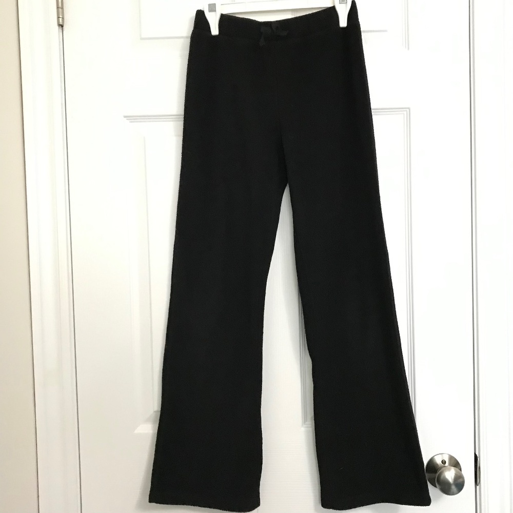 GEORGE Girl's L 14/16 or Women's XS/S Fleece Flare Pants Black Warm Comfy